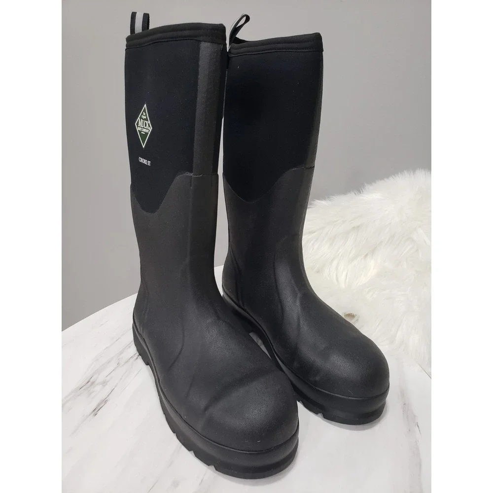 NEW SZ 11 Muck Boot Company Chore STEEL TOE TALL Rubber Work All Conditions Rain